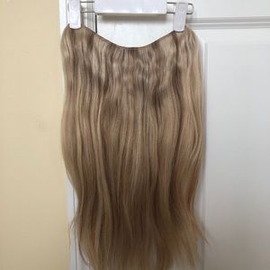 HiddenCrown Halo Hair Extensions Blonde, 18” #60/8